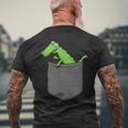 袋入りクロコダイル メンズTシャツ バックプリント 高齢者への贈り物