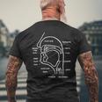 言語学者タロットカード 面白い音響学 言語学者 メンズTシャツ バックプリント 高齢者への贈り物