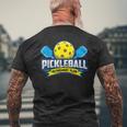 退職ピックルボール アパレル ピックルボール メンズTシャツ バックプリント 高齢者への贈り物