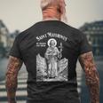 配管工 配管 守護聖人 マチュリヌス ヴィンテージ パイプレンチ メンズTシャツ バックプリント 高齢者への贈り物