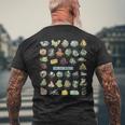 鉱石 鉱石 クリスタル シャツ メンズTシャツ バックプリント 高齢者への贈り物