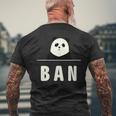 面白い 「Ban」おもしろギャグ-ジョーク 漢字 ばん 文字入り メンズTシャツ バックプリント 高齢者への贈り物
