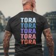 面白いギフトネーム Tora 名前入り メンズTシャツ バックプリント 高齢者への贈り物