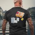 面白い寿司シャツ 日本の刺身 ビール冷蔵庫 メンズTシャツ バックプリント 高齢者への贈り物