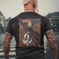 面白い柔術 脚をロックすると白いベルトが叫ぶ メンズTシャツ バックプリント 高齢者への贈り物