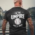 面白い野球審判シャツ メンズ I Am The Umpire メンズTシャツ バックプリント 高齢者への贈り物