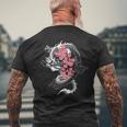 龍 日本の桜文化 長袖tシャツ メンズTシャツ バックプリント 高齢者への贈り物