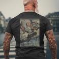 龍と波 歌川国吉 日本の浮世絵 クール メンズTシャツ バックプリント 高齢者への贈り物