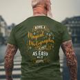 Magical Photographer Christmas Photographer メンズTシャツ バックプリント 高齢者への贈り物