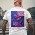 80年代 90年代aporwave レトロ美学 メンズTシャツ バックプリント 高齢者への贈り物