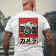 Appareil Photo Reflex Analogique Japonaisintage T-shirt imprimé au dos Cadeaux pour les vieillards