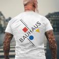 Bauhausムーブメントtシャツ、1923年建築作品。 メンズTシャツ バックプリント 高齢者への贈り物