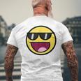 Cool Epic Face サングラス グラフィック シェード ファニー ミーム メンズTシャツ バックプリント 高齢者への贈り物