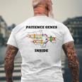 Dna複製内部の忍耐遺伝子 分子生物学 メンズTシャツ バックプリント 高齢者への贈り物