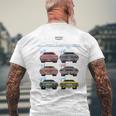 Evolution Of The Challenger、ホットロッド、マッスルカー、マグナム、RTe メンズTシャツ バックプリント 高齢者への贈り物