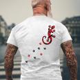 Gecko Footprint ハイビスカスフラワー ハワイサーフスタイルtシャツ メンズTシャツ バックプリント 高齢者への贈り物