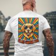 In My Golden Era レトロレトリバー ドッグサングラス グラフィックtシャツ 長袖tシャツ メンズTシャツ バックプリント 高齢者への贈り物