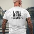 I Love Datacience Analytics アナリストサイエンティスト メンズTシャツ バックプリント 高齢者への贈り物
