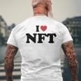 I Love Nft メンズTシャツ バックプリント 高齢者への贈り物