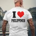 I Love Philippines フィリピン メンズTシャツ バックプリント 高齢者への贈り物