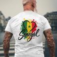 I Loveenegal 休暇 旅行 旗 お土産 ハート ツーリスト メンズTシャツ バックプリント 高齢者への贈り物