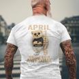 On Back 1979年4月 47歳の誕生日 47歳 テディベア メンズTシャツ バックプリント 高齢者への贈り物