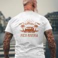 Pico Rivera Ca カリフォルニア レトロ ビンテージ サーフィン ビーチ 長袖tシャツ メンズTシャツ バックプリント 高齢者への贈り物