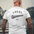 Shinagawa Local 品川区ローカル 故郷 メンズTシャツ バックプリント 高齢者への贈り物