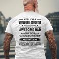Sìono Una Figlia Testarda Ho Un Papà Fantastico T-shirt da uomo con stampa posteriore Regalos para ancianos