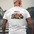 Snirt トラクターtシャツ、トラクター、トラクターコーヒーマグ メンズTシャツ バックプリント 高齢者への贈り物