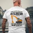 Sono Un Papà Operatore Di Escavatore In Pratica T-shirt da uomo con stampa posteriore Regalos para ancianos