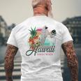 Sunset Beach Hawaii、サーフィンサーフボードレトロ、バックプリント 長袖tシャツ メンズTシャツ バックプリント 高齢者への贈り物