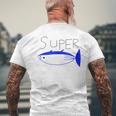 Super Tuna Tuna Fish メンズTシャツ バックプリント 高齢者への贈り物