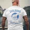 Svalbardpitzbergen ホッキョクグマ ロングイヤービーン ノルウェー ホッキョクグマ メンズTシャツ バックプリント 高齢者への贈り物