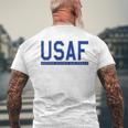 Usaf 米国空軍 メンズTシャツ バックプリント 高齢者への贈り物