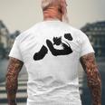 「ビッグハート」書道 長袖tシャツ メンズTシャツ バックプリント 高齢者への贈り物