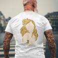 かわいいタトゥーガールファニーユニセックスデザインメンズレディースtシャツ メンズTシャツ バックプリント 高齢者への贈り物
