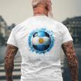 アルゼンチン ボールシャツ アルゼンチン プレーヤー ボーイズ アルゼンチン メンズTシャツ バックプリント 高齢者への贈り物