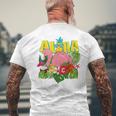 アロハシャツ ハワイアン フラミンゴ キッズ ティーン ガールズ 幼児 メンズTシャツ バックプリント 高齢者への贈り物