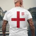 イングランドサッカージャージ。 メンズTシャツ バックプリント 高齢者への贈り物