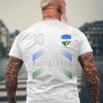 ウズベキスタン国旗 ウズベキスタン プライド愛好家 メンズTシャツ バックプリント 高齢者への贈り物