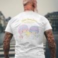 キッズ リトルツインスターズ ハピネスマイルーム メンズTシャツ バックプリント 高齢者への贈り物