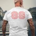 クールなレトロなレタリングジャージ、背番号88 1988 Born メンズTシャツ バックプリント 高齢者への贈り物