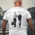 サイモン&ガーファンクル ウォーキング 長袖tシャツ メンズTシャツ バックプリント 高齢者への贈り物