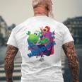 ザ・スーパーマリオギャラクシー・ムービー Wahootar Ride メンズTシャツ バックプリント 高齢者への贈り物