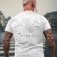 シンガポール鉄道メトロ郊外鉄道 – お土産ルートマップ メンズTシャツ バックプリント 高齢者への贈り物
