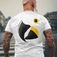 スミレコンゴウインコ メンズTシャツ バックプリント 高齢者への贈り物