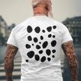 ダルメシアン愛好家のためのダルメシアンパターン ダルメシアンプリント メンズTシャツ バックプリント 高齢者への贈り物
