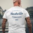テネシー州ナッシュビル ヴィンテージ 旅行 お土産 ナッシュビル メンズTシャツ バックプリント 高齢者への贈り物