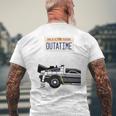 バック・トゥ・ザ・フューチャー Outatime ナンバープレート 長袖tシャツ メンズTシャツ バックプリント 高齢者への贈り物